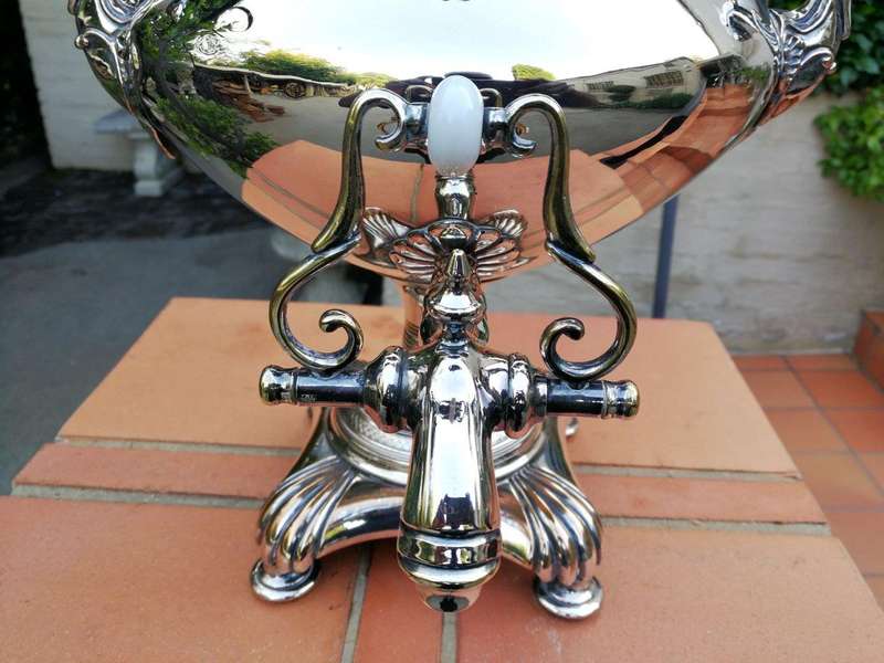 A 19th Century Large Silver-Plate Samovar