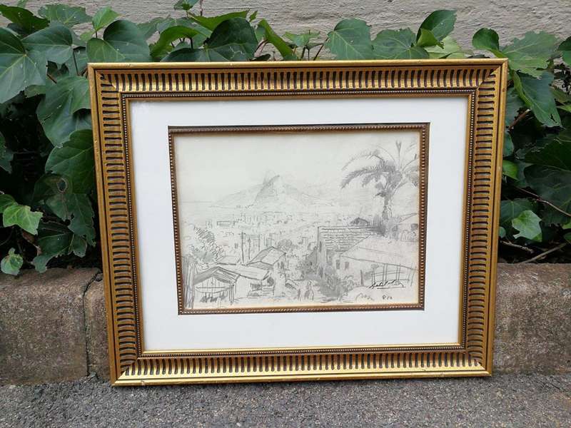 A Pair Of Gabriel De Jongh (South Africa, 1913 - 2004) Pencil On Paper, Signed , Rio De Janeiro S...