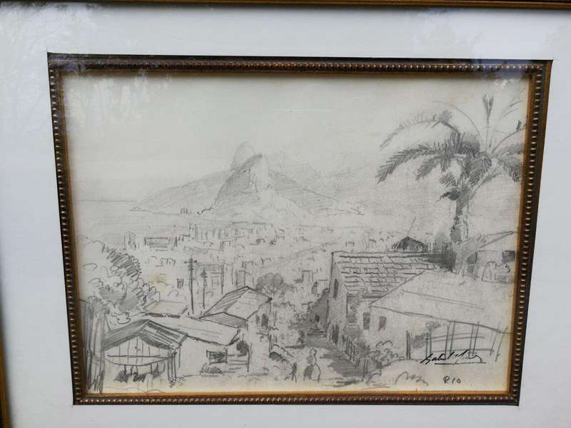 A Pair Of Gabriel De Jongh (South Africa, 1913 - 2004) Pencil On Paper, Signed , Rio De Janeiro S...