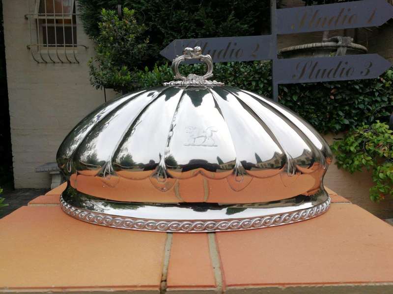 A Silver Plated Food Dome