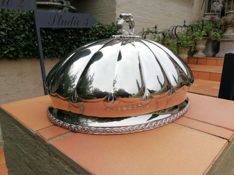 A Silver Plated Food Dome
