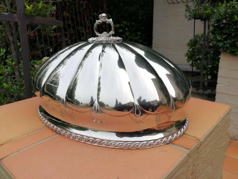 A Silver Plated Food Dome