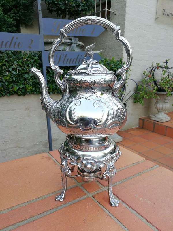 A Late 19th Century Electroplate Five Piece Tea Service