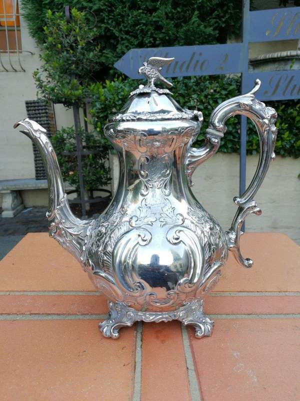 A Late 19th Century Electroplate Five Piece Tea Service