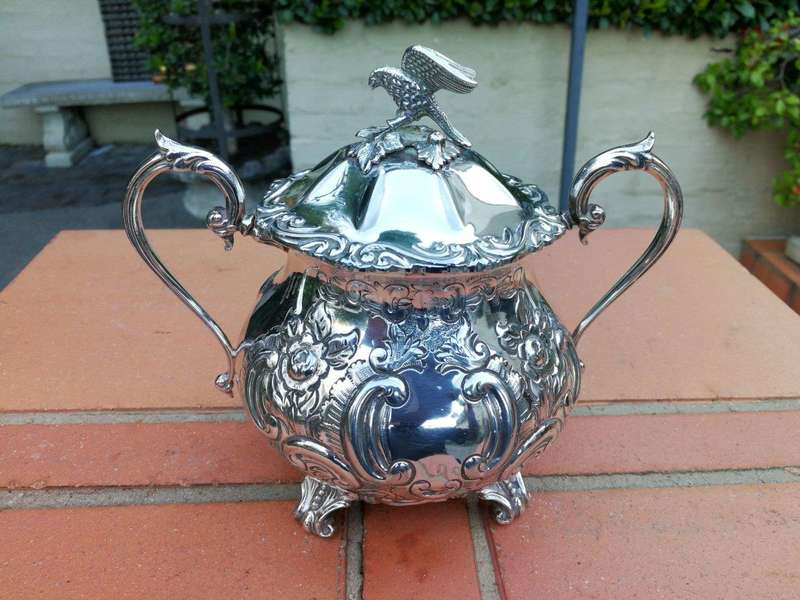 A Late 19th Century Electroplate Five Piece Tea Service