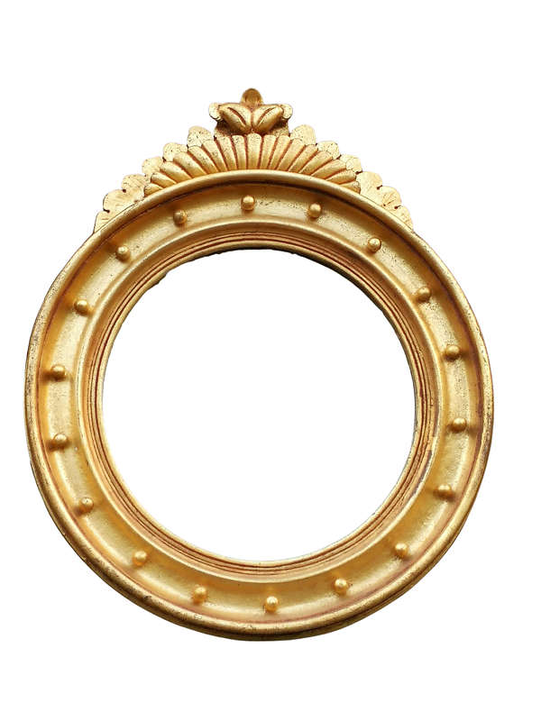 A Large Giltwood Regency Convex Mirror