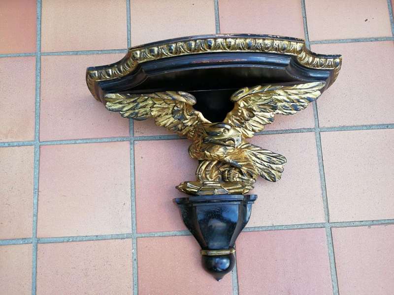 A 20th Century Pair Of Carved Wall Sconces