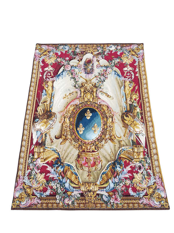 A French Woven Grandes Tapestry Woven Tapestry with Lining (The original pieces are at the Louvre...