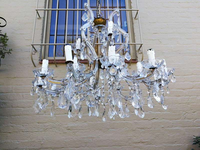 A Mid- 20th Century French Style Crystal Chandelier