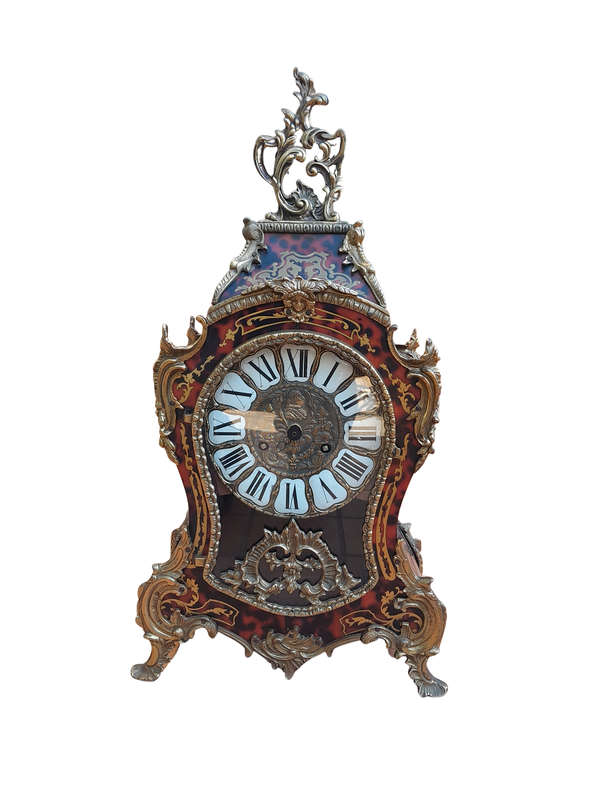 A 19th Century French Tortoiseshell Boulle Clock