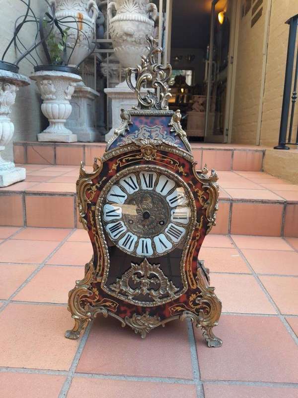 A 19th Century French Tortoiseshell Boulle Clock