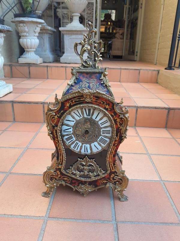 A 19th Century French Tortoiseshell Boulle Clock