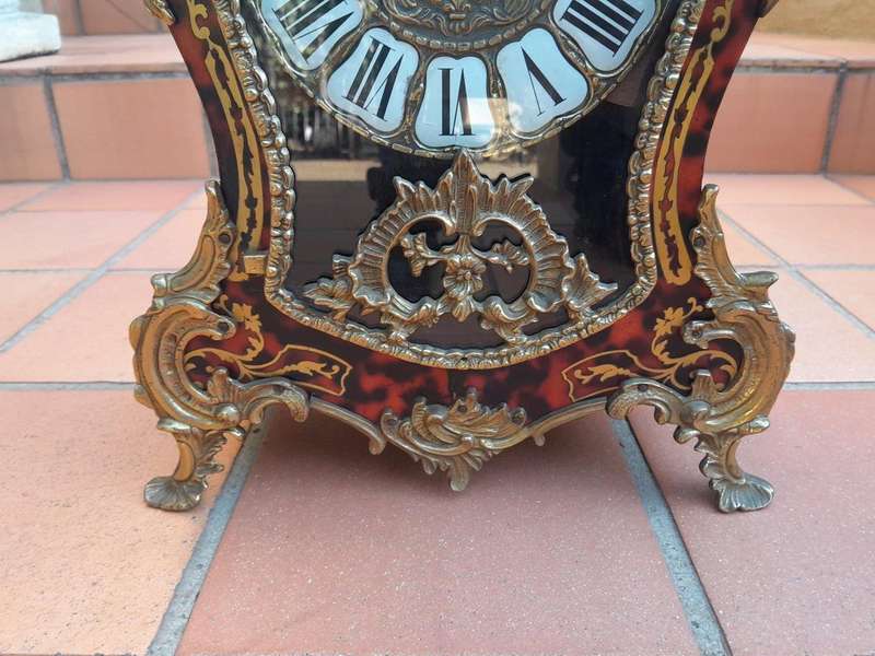 A 19th Century French Tortoiseshell Boulle Clock