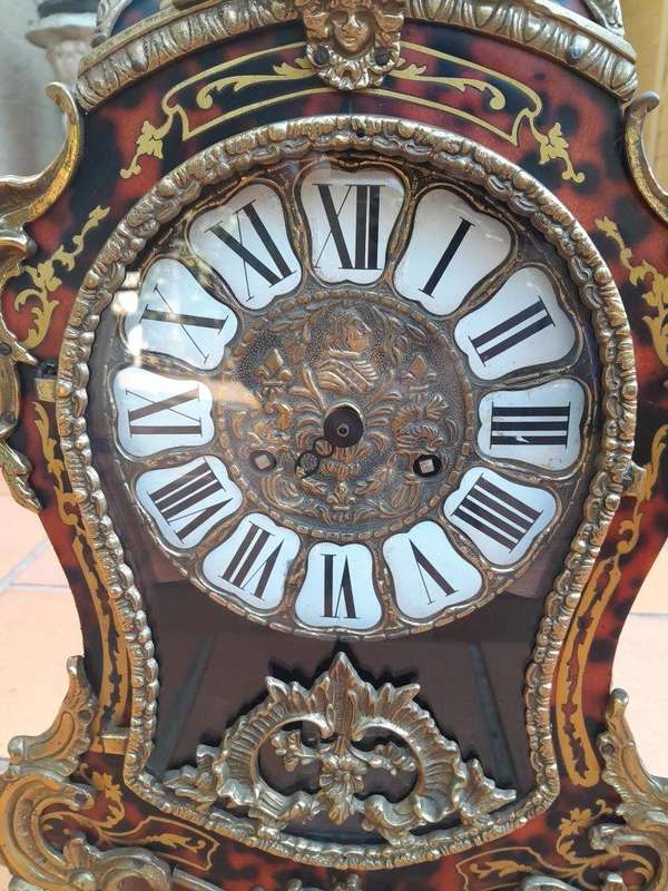A 19th Century French Tortoiseshell Boulle Clock
