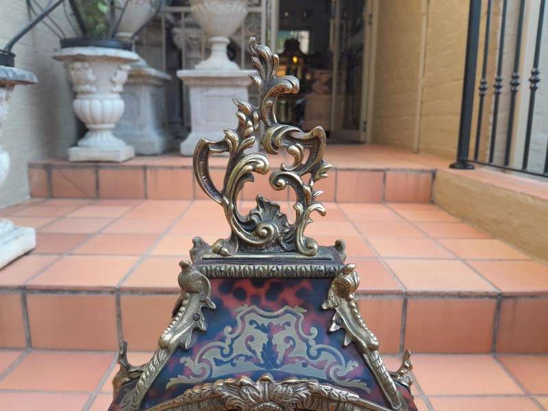 A 19th Century French Tortoiseshell Boulle Clock