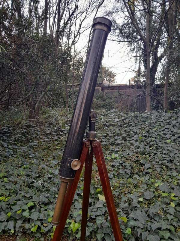 An Antique Early 20th Circa 1920 Century British T. Cooke And Sons Ltd. Brass And Black Painted T...