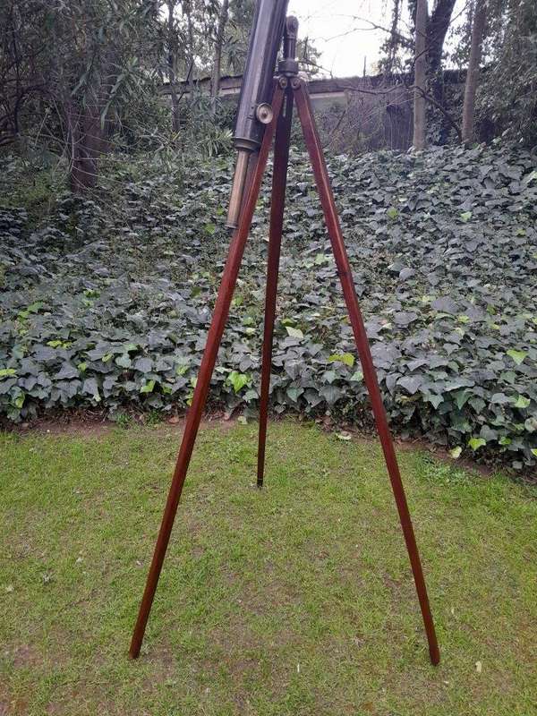 An Antique Early 20th Circa 1920 Century British T. Cooke And Sons Ltd. Brass And Black Painted T...