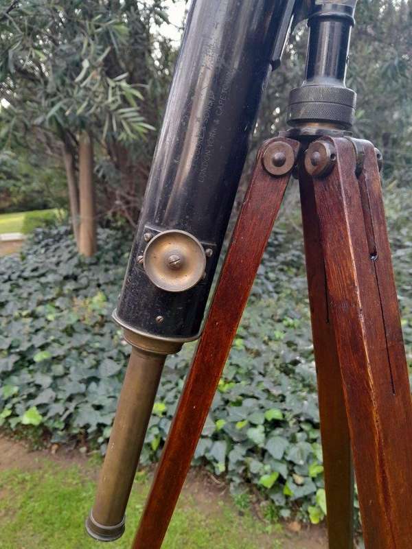 An Antique Early 20th Circa 1920 Century British T. Cooke And Sons Ltd. Brass And Black Painted T...