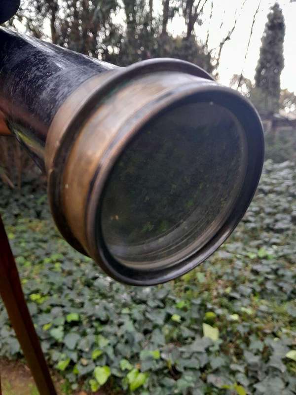 An Antique Early 20th Circa 1920 Century British T. Cooke And Sons Ltd. Brass And Black Painted T...
