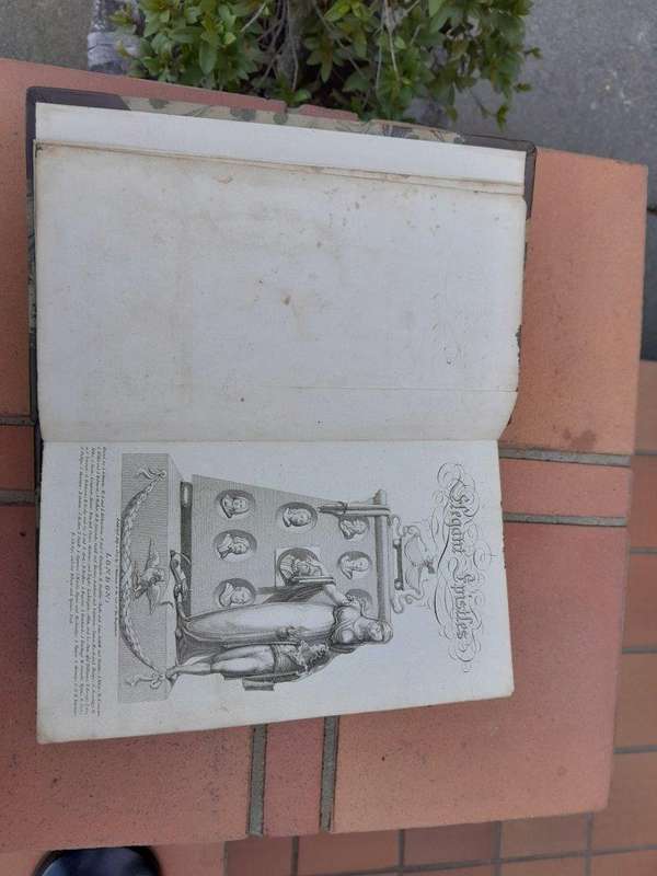 An Antique Circa 1807 Collection of Two Hard Cover Books of Elegant Episties  Published by J. Ma...