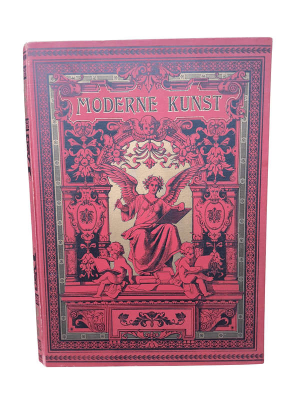 An Antique Moderne Kunst in Meister-Holzschnitten Hard Cover with Gold Finishing to Pages and Gol...