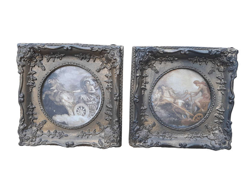 A 20th Century Set Of Six Assorted Gilt Framed Panels