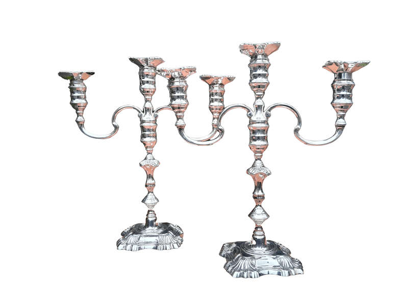 A Pair Of Elizabeth Ll Silver Candlesticks By Mappin & Webb Birmingham 1972