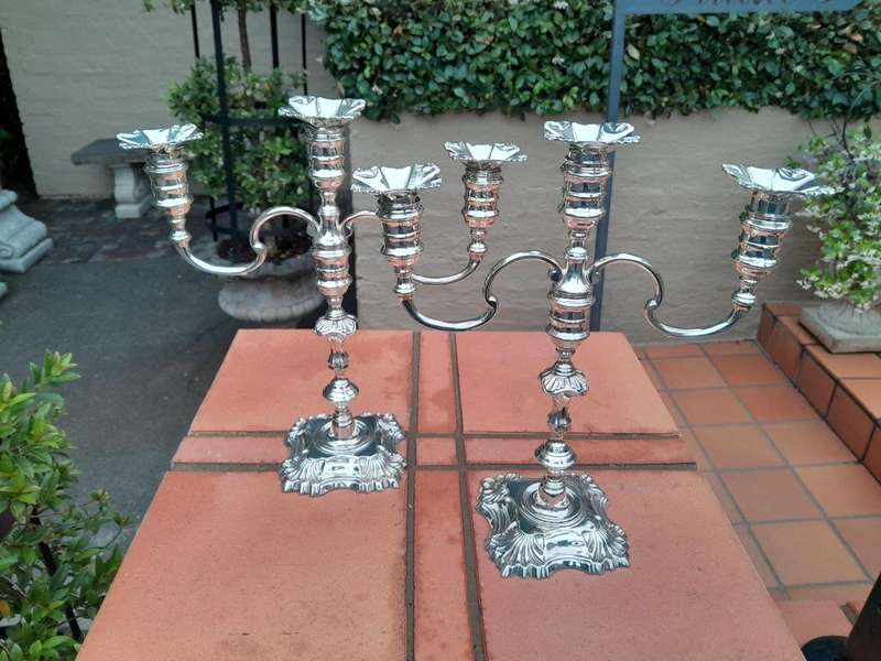 A Pair Of Elizabeth Ll Silver Candlesticks By Mappin & Webb Birmingham 1972