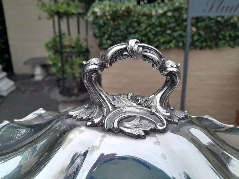 An Electroplate Tureen On Feet