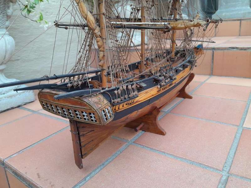 A 20th Century Hand-Made French Sailing Ship