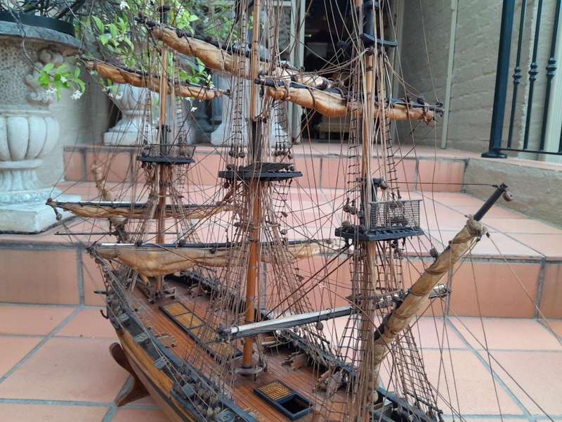 A 20th Century Hand-Made French Sailing Ship