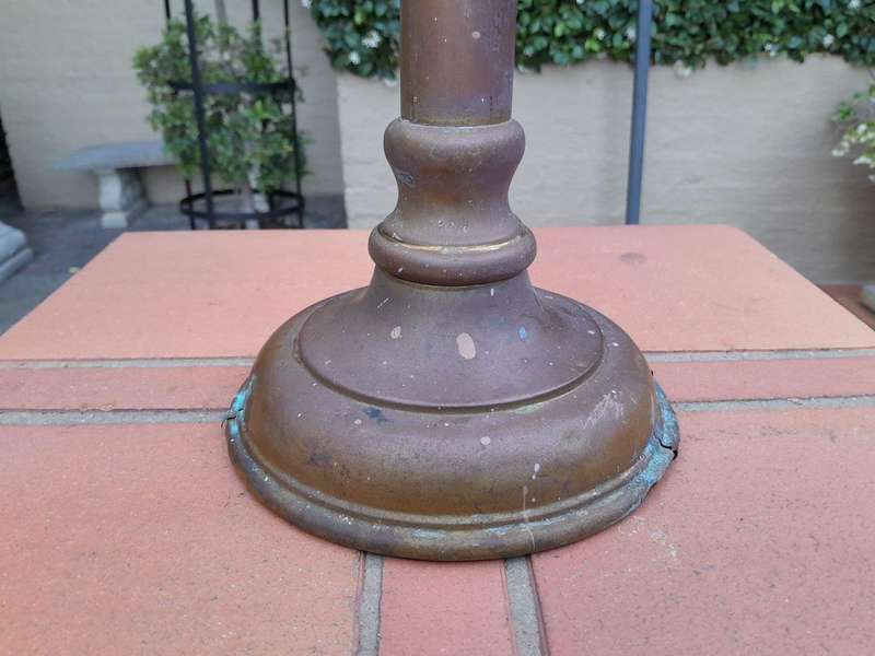 An Antique 20th Century Brass Seven Light Alter Candelabra