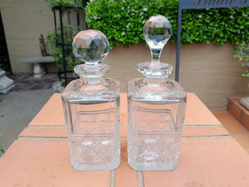A Pair Of Cut Crystal Whiskey