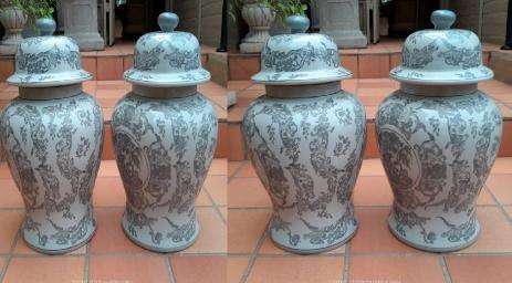 A 20th Century Set  Of Four Ceramic Ginger Jars