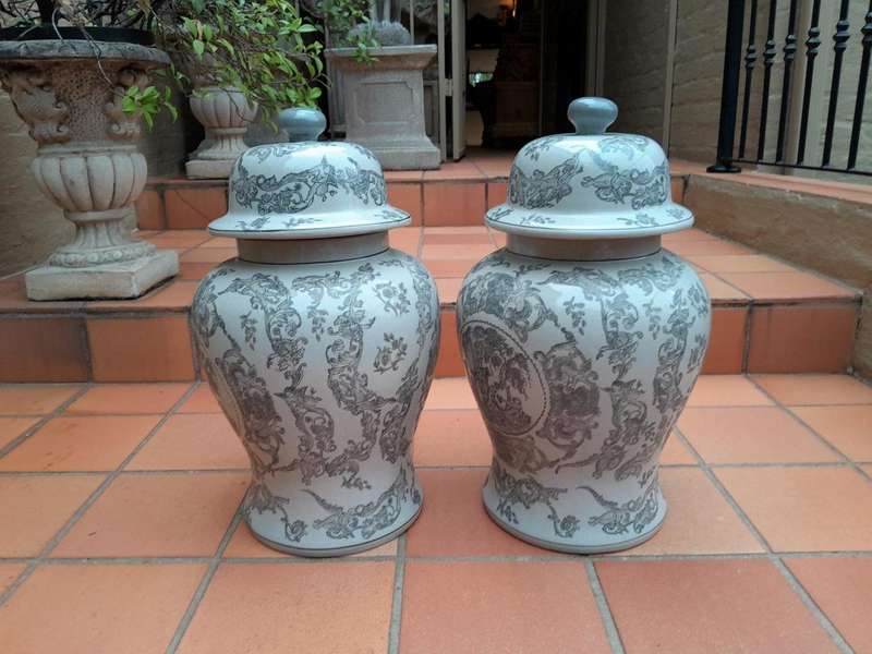 A 20th Century Set  Of Four Ceramic Ginger Jars