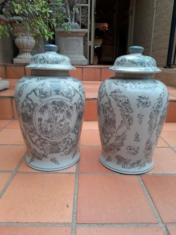 A 20th Century Set  Of Four Ceramic Ginger Jars