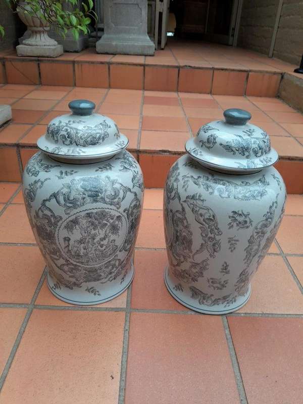 A 20th Century Set  Of Four Ceramic Ginger Jars