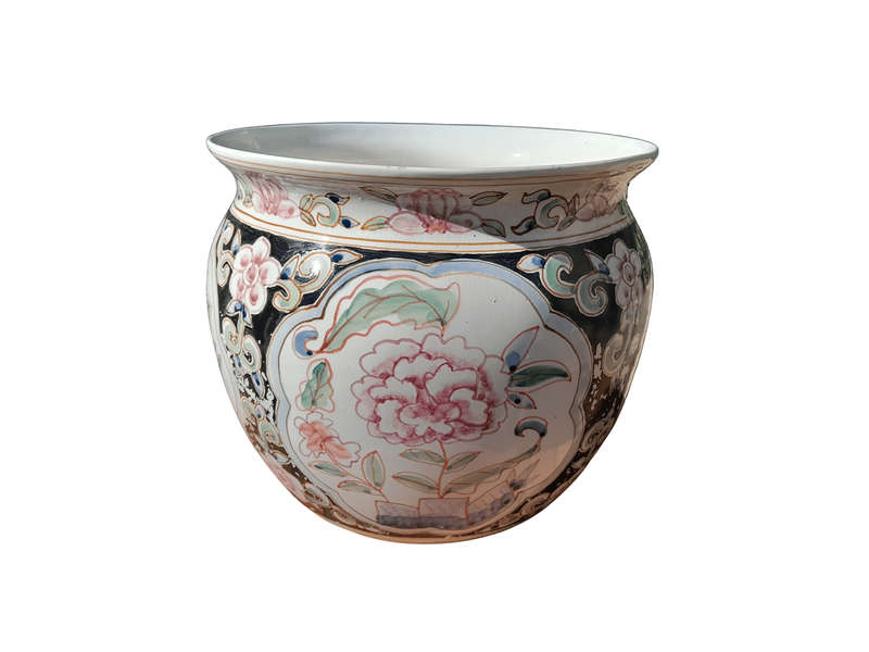 A 20th Century Large Oriental Style Ceramic Bowl/Planter