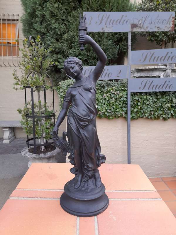 A 20TH Century Spelter Classical Figurine