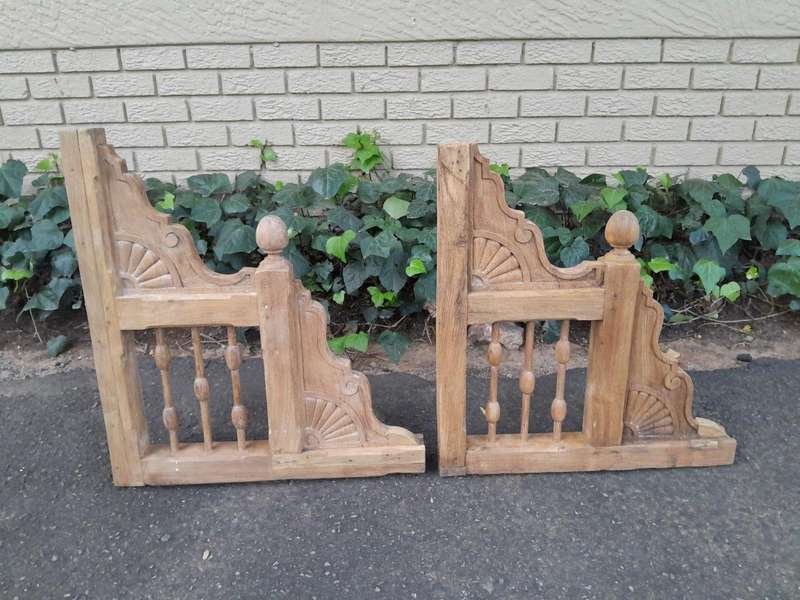 A 20TH Century Pair of Architectural Wall Panels in a contemporary natural / beached finish
