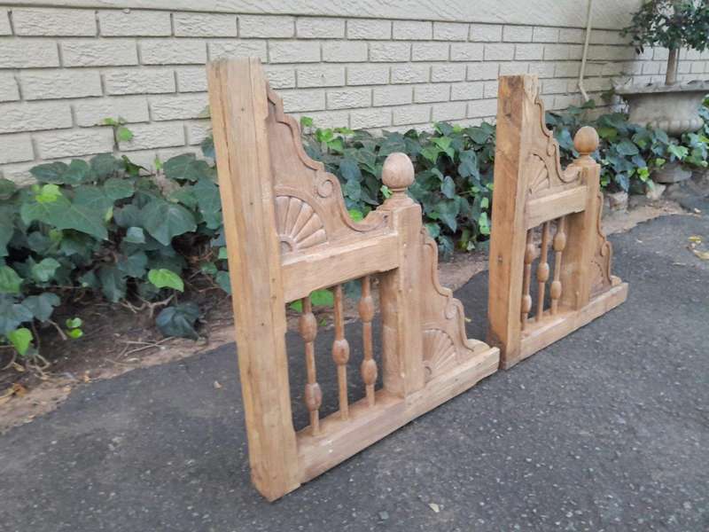 A 20TH Century Pair of Architectural Wall Panels in a contemporary natural / beached finish