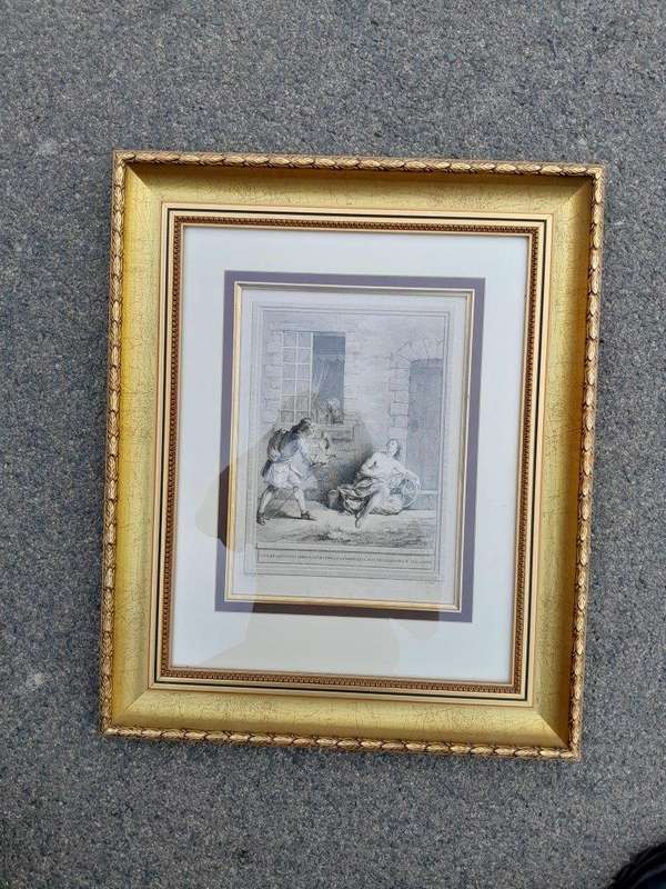 A 20th Century French Etching By Jean-Baptiste Oudry