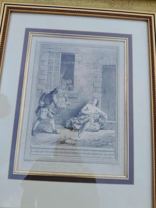 A 20th Century French Etching By Jean-Baptiste Oudry