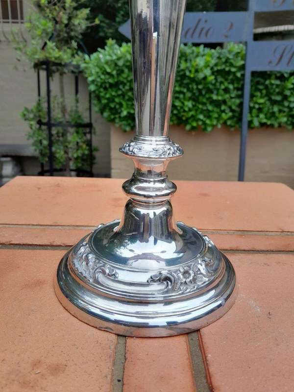 A 20th Century Silver Plate Candelabra