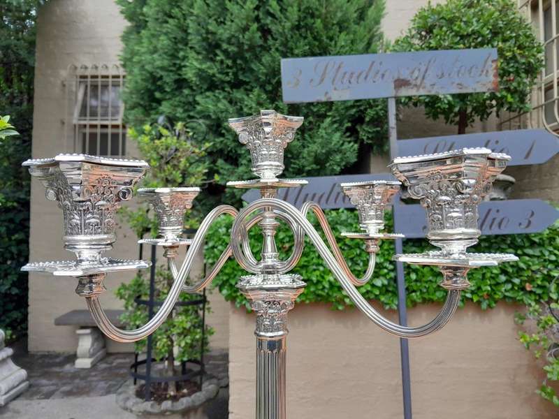 A 20th Century English/Birmingham Silver Candelabra (1726g silver) ND