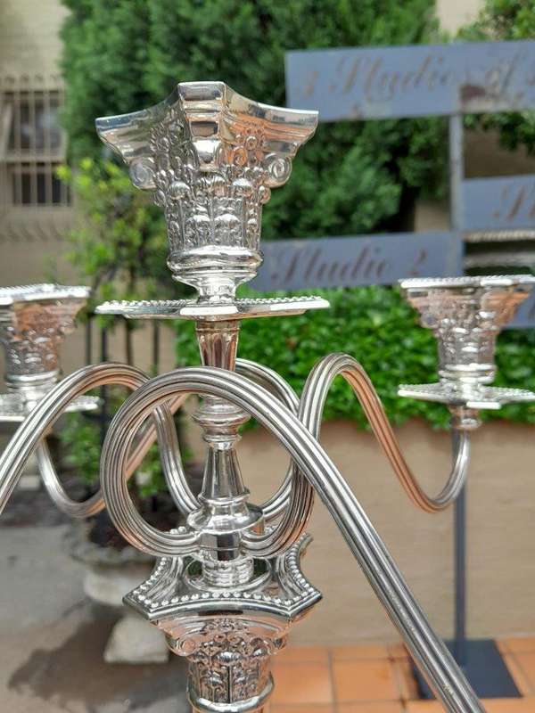A 20th Century English/Birmingham Silver Candelabra (1726g silver) ND