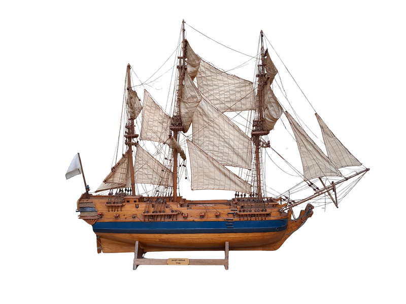 A Model of the Saint Geron 1736 Ship