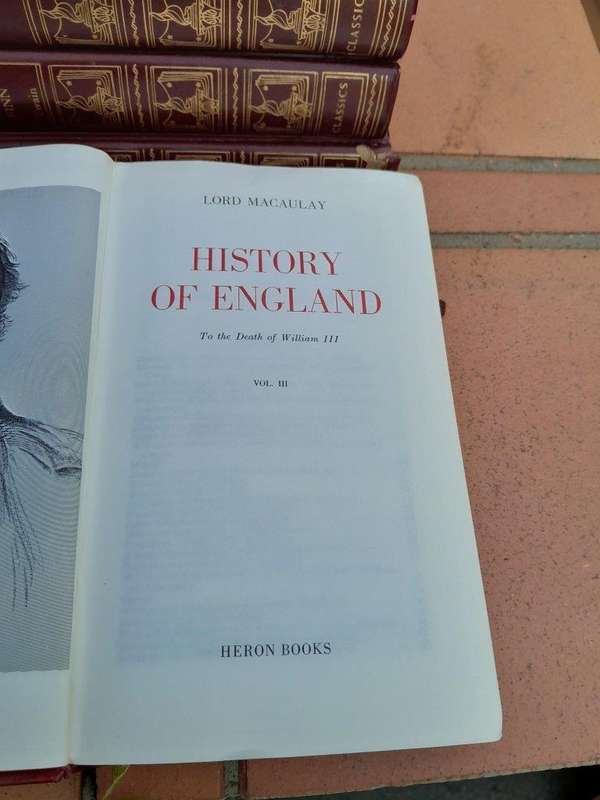 A 20TH Century Circa 1967  English Set of Four Volumes of Maculays History of England to the Dea...