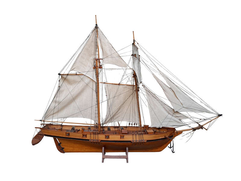 A 20th Century Handmade in Mauritius Model Ship