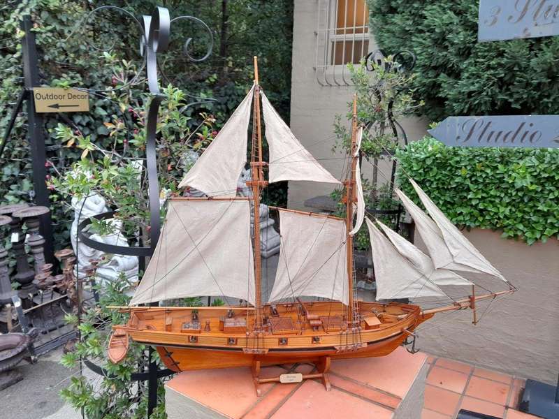 A 20th Century Handmade in Mauritius Model Ship
